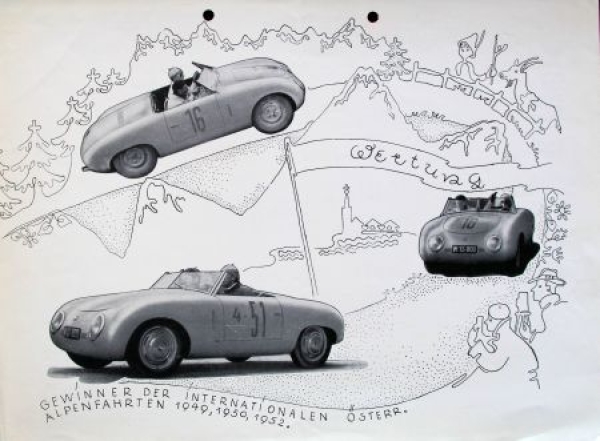 Denzel Sport-Convertible Modelprogram 1954 Carbrochure (9700)